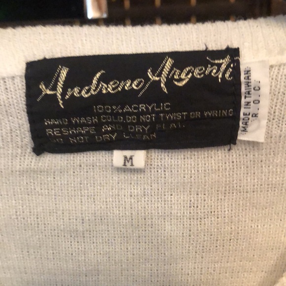 Andreno Argenti women’s golfer embroidered sweater medium - Picture 9 of 10